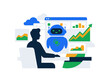 © Kadarisman - Robo-advisor flat vector concept with automated investment and AI wealth management