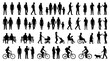© Dileesha - Diverse Human Activity Silhouettes Collection for Architectural CAD Design Projects