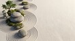© noz-stock - Zen Garden Illustration with Rocks and Bonsai Tree