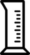 © tukimanpo - Laboratory measuring cylinder icon, simple scientific equipment illustration
