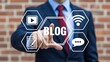 © Zee - Business blogging and digital content marketing concept with online communication