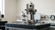 © NOIR - Industrial quality control laser measuring instrument on a granite inspection table in a modern engineering laboratory setting with precise measurement technology and scientific analysis equ