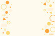 © samemen - 幾何学模様のポップでかわいい背景　オレンジ　黄色　Cute and Colorful Geometric Pattern Background