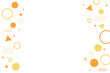© samemen - 幾何学模様のポップでかわいい背景　オレンジ　黄色　Cute and Colorful Geometric Pattern Background