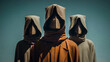 © Concept Photo Studio - Trois personnes avec le visage masqué