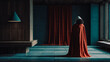 © Concept Photo Studio - Scène avec femme portant une cape dans salle ancienne