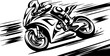 © Sohel - Motorcycle_racer_in_aggressive_pose