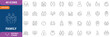 © Ariful - Family line editable icon set. Contain icons related to parenthood, grandparents, children, adoption, and etc. Editable stroke. Vector illustration