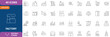 © Ariful - Factory icon set. Containing industry, production, machine, manufacture, warehouse, fabrication, goods and etc. line Icon Collection. Vector illustration. Editable stroke