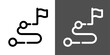 © moshi-moshi - ゴールまでの事業ロードマップを表す太線アイコン