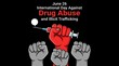 © R_H - Drug abuse awareness poster, International Day Against Drug Abuse, June 26th, anti drug campaign