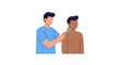 © logitech - Doctor examines patient with stethoscope in medical setting