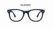 © bapak - A minimalist illustration of black framed eyeglasses