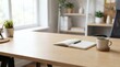 © Murlin Murlin - A serene workspace with notebook and coffee.