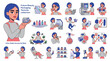 © s graphics  - Future Beauty Packaging Textures collection, 20 cosmetic industry character illustrations, flat vector skincare production and lab research set