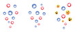© Lepe PNG - Social Media Reaction Elements flying. Floating like, heart and emoji icons vector set for digital engagement, live stream feedback, notification and app interaction