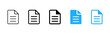 © Chelpanoff - Document file icon. Text page symbol. File document sign. Simple pictogram for paper, report, form, article and document management interface design.