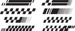 © Ruthless - Racing Stripes Car Decal Pack for Vehicle Wrap and Auto Tuning Vector Set.