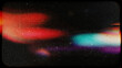 © ale studio  - Retro Film Overlay with Colorful Light Leaks, Scratches and Film Grain on Black Background