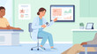 © Firman - Doctor Consulting Patient About Skin Health on Digital Screen
