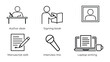 © Md Alamgir Artworks - set of line icons for writing and publishing concepts