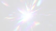© Oleg Michalov - Rainbow prism overlay png with radiant glass shine, sparkling crystal rays and transparent fantasy composition.