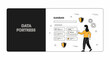 © ainun - Data security workflow illustration featuring a professional woman managing a secure Kanban board system for information protection