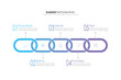 © muhamad - 5 Steps of Design Thinking Process (Empathize, Define, Ideate, Prototype, and Test). Pastel color business infographic design template.