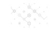 © MstPoliAkther - Futuristic digital interface schematic graphic with hexagonal nodes connected by lines on transparent background abstract technology concept.