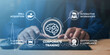 © KHAN VECTOR CO.  - Professional using digital tools for corporate training programs featuring skill acquisition elearning platforms interactive workshops certification compliance