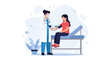 © Virda - Doctor Measuring Patient's Blood Pressure - Medical Checkup and Healthcare Concept