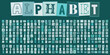 © velikiyzayats - ALPHABET Buchstaben und Zahlen im Erpresserbrief Stil, ausgeschnittene Zeitungsbuchstaben fuer kreative Collagen und Typografie Designs