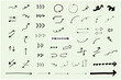 © PUKURI - 手書き矢印 50種セット　デザイン装飾ベクター素材