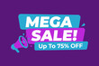 © SaymaHossan - Mega Sale Announcement With Discount Percentage Offer