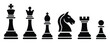 ©     - Chess icon set, modern flat and outline style icons representing chess pieces and board strategy, minimal design elements for game interface, vector illustration eps 10.