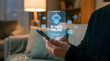© mdamirhossan - Person using a smartphone with a floating ai chatbot interface for online customer support and messaging