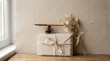 © Akhmad - Gift box with ribbon and flowers.