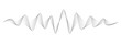 © Amit - Abstract black dotted audio sound wave on white background for technology and music design.