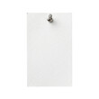 © BTG - Blank white textured paper note with silver push pin