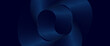 © Arif Lukman - Abstract blue glowing geometric lines on dark blue background. Modern shiny blue circle lines pattern. Futuristic technology concept. Suit for cover, poster, banner, brochure, header, website
