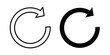 © Cristiane - Reload button icon. Linear icon collection. Editable vectors