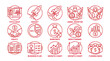 © happy - Startup Business Icons: Pitch Deck, Rocket, Funding, Growth, Equity, Angel Investor