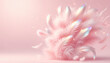 © noonekoon - Beautiful pink crystal petal burst on soft pastel background 優しいピンクの背景に美しく咲き誇るクリスタルペタルの幻想的な抽象背景