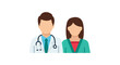 © rams - Doctor and nurse standing together.