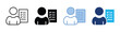 © IYAHICON - Attendance icon set multiple style collection