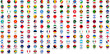© AfsanaBinteSalam - A round circle button badge collection featuring every world flag for global and international country nation designs
