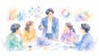© Diamond Fuji - データに基づいた戦略を議論するリーダーとチームメンバーのビジネス会議風景