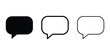 © MD - Speech bubble icon silhouette vector outline and line art