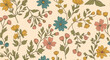 © Color - Artistic floral treasures blooming vividly across a charming decorative background