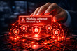 © Muzamil Mustafa - Aipowered cybersecurity system blocking a phishing attempt on a computer circuit board with digital security shields and glowing red warning notification
